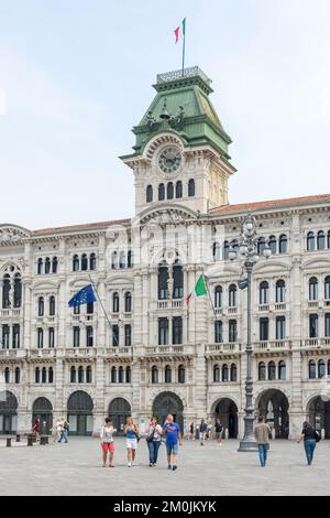 Palazzo del Municipio di Trieste (Rathaus), Piazza Unita d'Italia (Platz der Einheit Italiens), Triest, Region Friaul Julisch Venetien, Italien Stockfoto