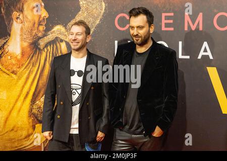 Mailand, Italien, 06.. Dezember 2022. Cesare Cremonini besucht die Präsentation seines Films „Cremonini Imola 2022 Live“ im Space Cinema Odeon in Mailand, Italien. Credits: Maria Laura Arturi/Alamy Live News Stockfoto