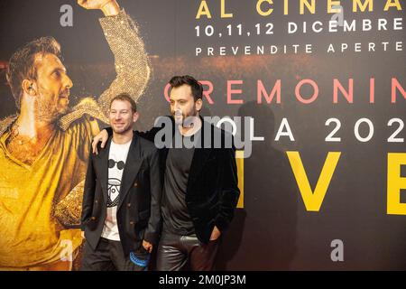 Mailand, Italien, 06.. Dezember 2022. Cesare Cremonini besucht die Präsentation seines Films „Cremonini Imola 2022 Live“ im Space Cinema Odeon in Mailand, Italien. Credits: Maria Laura Arturi/Alamy Live News Stockfoto