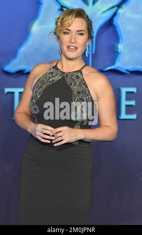 London, Großbritannien. 20.. Februar 2016. Die britische Schauspielerin Kate Winslet besucht die Weltpremiere von Avatar: The Way of Water im Odeon Luxe, Leicester Square, London, am Dienstag, den 6. Dezember 2022. Foto: Rune Hellestad/ Kredit: UPI/Alamy Live News Stockfoto