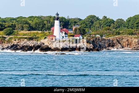 Portland Head Leuchtturm Stockfoto
