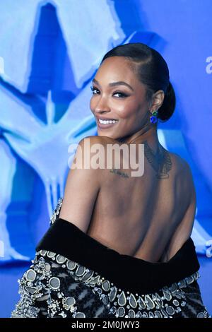 Jourdan Dunn nimmt am 06. Dezember 2022 an der Avatar: The Way of Water World Premiere in London, England, Teil. Foto: Aurore Marechal/ABACAPRESS.COM Stockfoto