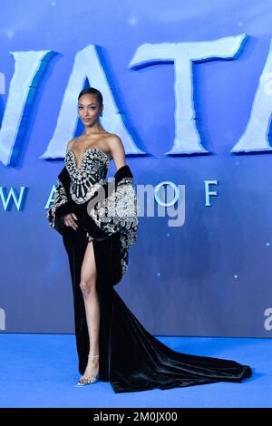 Jourdan Dunn nimmt am 06. Dezember 2022 an der Avatar: The Way of Water World Premiere in London, England, Teil. Foto: Aurore Marechal/ABACAPRESS.COM Stockfoto