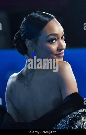 Jourdan Dunn nimmt am 06. Dezember 2022 an der Avatar: The Way of Water World Premiere in London, England, Teil. Foto: Aurore Marechal/ABACAPRESS.COM Stockfoto