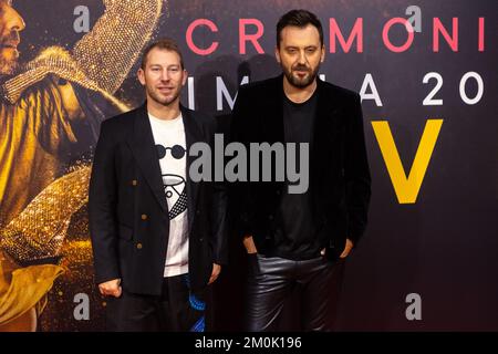 Mailand, Italien. 06.. Dezember 2022. Cesare Cremonini nimmt an der „Imola 2022 Live“-Präsentation im Space Odeon Teil. (Foto: Mairo Cinquetti/SOPA Images/Sipa USA) Guthaben: SIPA USA/Alamy Live News Stockfoto