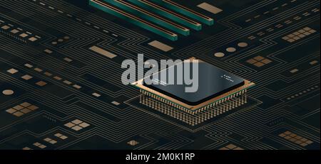 CPU-Socket-Konzept Stock Vektor