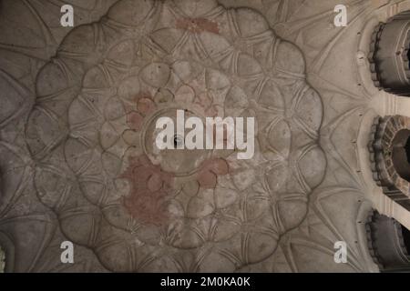 Herbstmorgen im Indian Well State Park in Shelton, Connecticut, Indien. Stockfoto