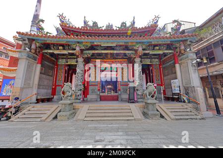 Großer Mazu-Tempel in Tainan, ein farbenfroher und traditioneller Gottesdienst aus dem 17.. Jahrhundert in Tainan, Taiwan Stockfoto