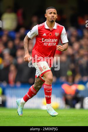 06. November 2022 - Chelsea/Arsenal - Premier League - Stamford Bridge Gabriel Jesus von Arsenal während des Premier League-Spiels auf der Stamford Bridge. Bild : Mark Pain / Alamy Stockfoto