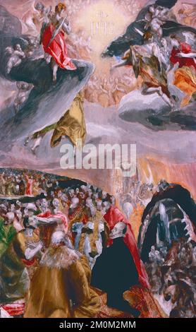 Die Verehrung des Namens Jesu, Gemälde des griechischen Künstlers El Greco, 1960er Stockfoto