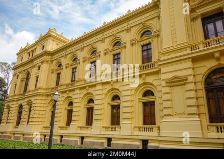 Sao Paulo, Brasilien: Fassade des historischen Palastes des Ipiranga Museums im Independence Park Stockfoto