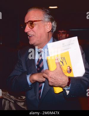 Italienischer Rechtsanwalt und Politiker Alfredo Biondi, Italien 1994 Stockfoto