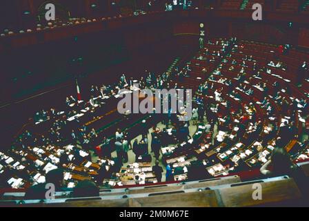 Blick auf das italienische Repräsentantenhaus, Rom, Italien 1995 Stockfoto