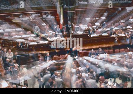 Blick auf das italienische Repräsentantenhaus, Rom, Italien 1995 Stockfoto