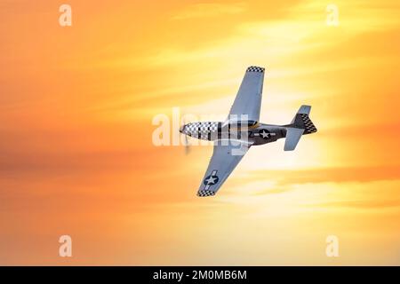 Mustang P-51D Stockfoto