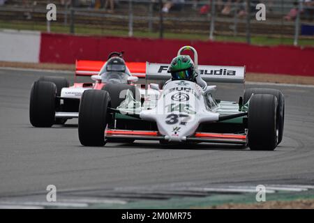 Christophe D'Ansembourg, Williams FW07C, Frank Williams Memorial Trophy for Masters Racing Legends, zwei zwanzig-Minuten-Rennen am Wochenende für 1970“ Stockfoto