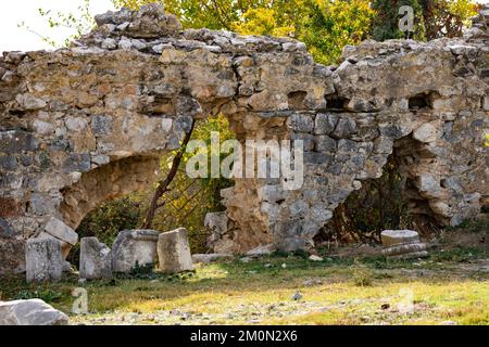 Ruinen und Tempel des Apollo in Didyam, Türkei Stockfoto