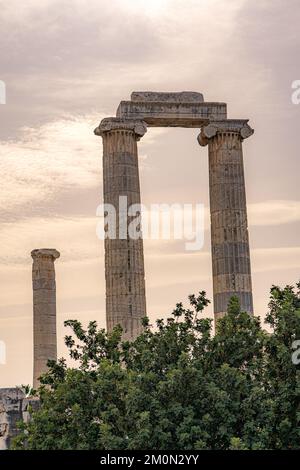 Ruinen und Tempel des Apollo in Didyam, Türkei Stockfoto