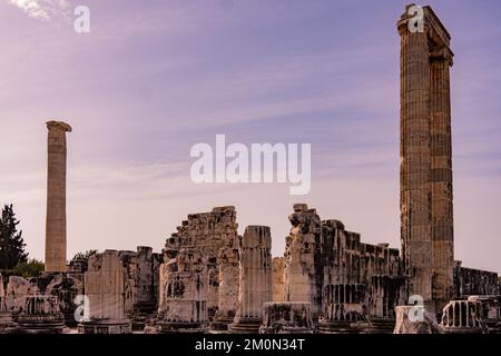 Ruinen und Tempel des Apollo in Didyam, Türkei Stockfoto