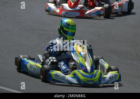 Barbadianer Rennfahrer Zane Maloney, Red Bull Racing Junior Team und F1 Reserve Driver im Jahr 2023. Stockfoto