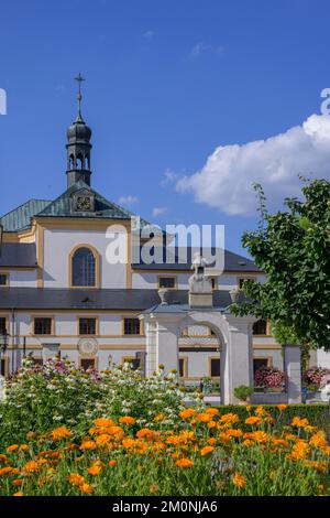 Garten- und Krankenhausgebäude des ehemaligen Kurorts Kuks, Královéhradecký kraj, Tschechische Republik, Europa Stockfoto