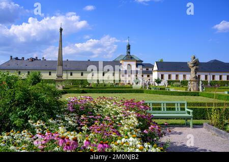 Garten- und Krankenhausgebäude des ehemaligen Kurorts Kuks, Královéhradecký kraj, Tschechische Republik, Europa Stockfoto