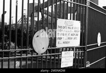 The Strike Action of the Miners' Strike and their Everyday Life vom 11-15. Februar 1974 in Coventry, South Wales und Deal, GBR, Großbritannien Stockfoto