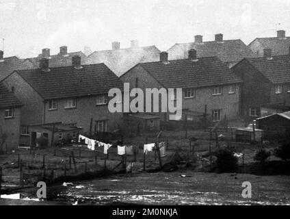 The Strike Action of the Miners' Strike and their Everyday Life vom 11-15. Februar 1974 in Coventry, South Wales und Deal, GBR, Großbritannien Stockfoto