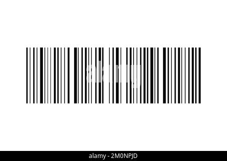 Barcode-Vektorsymbol. Barcode für Web auf weißem Hintergrund Stock Vektor