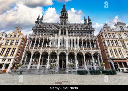 Brüsseler Stadtmuseum im UNESCO-Weltkulturerbe Grand Place der zentrale Platz von Brüssel, Belgien, Europa Stockfoto