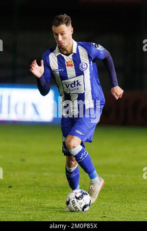 Bruno Godeau von Gent in Aktion während eines freundlichen Fußballspiels zwischen KRC Gent und KAA Gent, dem lokalen Derby am Mittwoch, den 07. Dezember 2022 in Gent. BELGA FOTO KURT DESPLENTER Stockfoto