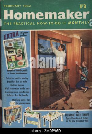Bild des „Homemaker“ Magazins auf der Titelseite der Februar-Ausgabe 1962.Homemaker war eines der ersten Heimwerkermagazine in großbritannien Stockfoto