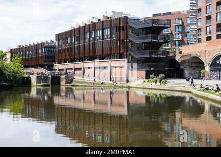 Camden Market Hawley Wharf Entwicklung in Camden Town, London England Vereinigtes Königreich Stockfoto