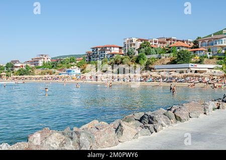 Küstengebiet des Kurorts Sveti Vlas, Bulgarien. Stockfoto