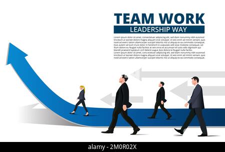 People Arrow – Infografik Zur Beruflichen Laufbahn Von Mitarbeitern Stockfoto