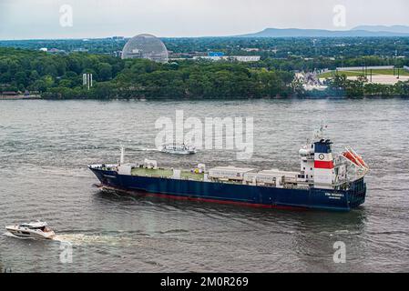 Montreal, Kanada - Juli 1 2022: Panoramablick auf Montreal vom Grande Roue im Zentrum von Montreal Stockfoto