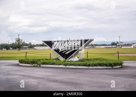 Talladega, AL, USA - 24. August 2022: Der Talladega Super Speedway Stockfoto