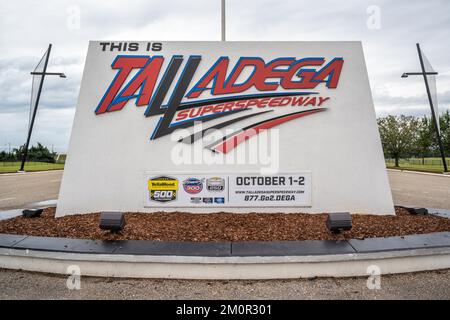 Talladega, AL, USA - 24. August 2022: Der Talladega Super Speedway Stockfoto