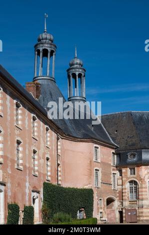 Frankreich, Yonne (89), St. Fargeau, Burg St. Fargeau, Stockfoto