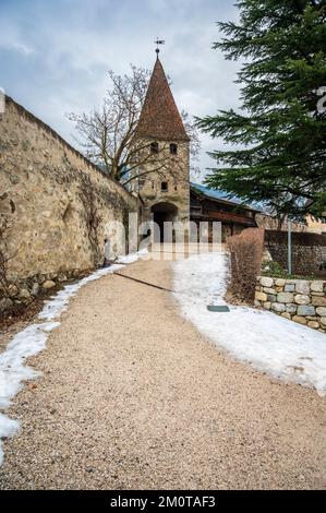 Der Zauber von Weihnachten in Bressanone und im Kloster Novacella Stockfoto