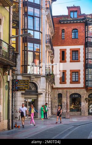 Spanien, Fürstentum Asturien, Llanes, Bühne auf dem Camino del Norte, spanische Pilgerroute nach Santiago de Compostela Stockfoto