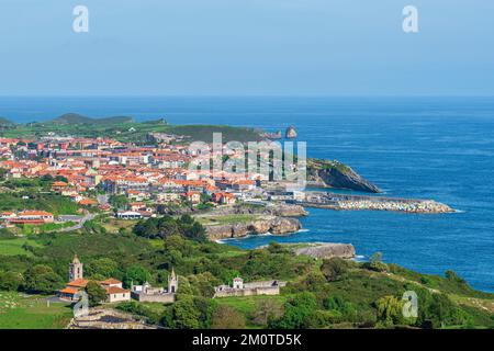 Spanien, Fürstentum Asturien, Llanes, Bühne auf dem Camino del Norte, spanische Pilgerroute nach Santiago de Compostela Stockfoto
