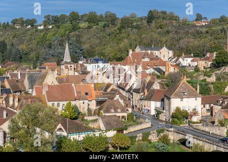 Frankreich, Allier, das Dorf Herisson mit der Bezeichnung Petites Cites de Caractere, Bourbonnais Stockfoto