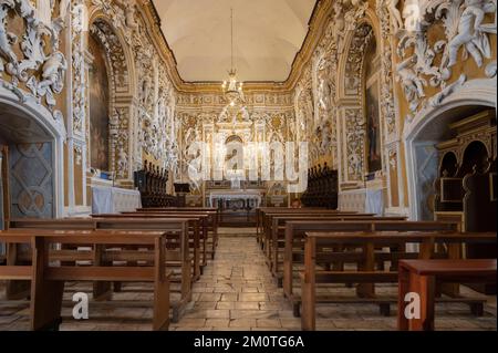 Italien, Sizilien, Palermo, Madonie, Castelbuono, Burg Ventimiglia, Kapelle Stockfoto