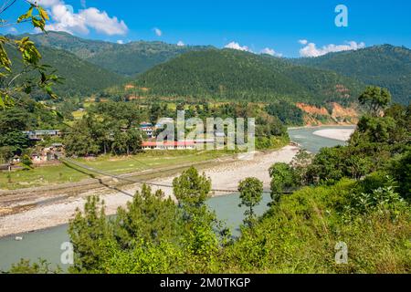 Nepal, Nuwakot, umweltfreundliche Lodge die berühmte Farm, renoviert auf einer alten Farm Stockfoto