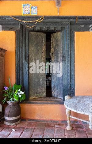 Nepal, Nuwakot, umweltfreundliche Lodge die berühmte Farm, renoviert auf einer alten Farm Stockfoto