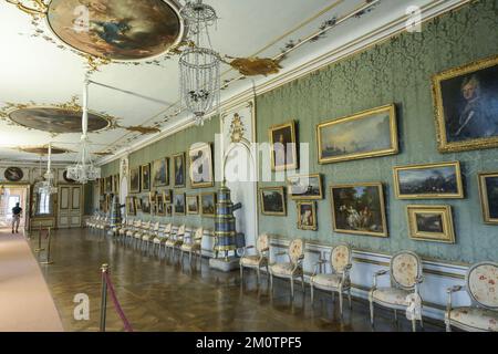 Galeriesaal, Residenz, Promenade, Ansbach, Bayern, Deutschland Stockfoto