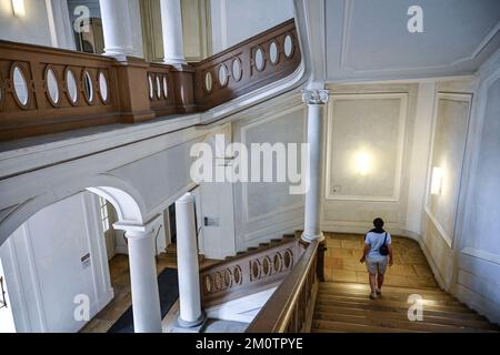 Treppenhaus, Residenz, Promenade, Ansbach, Bayern, Deutschland Stockfoto