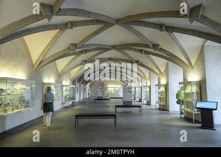 Gotische Halle, Residenz, Promenade, Ansbach, Bayern, Deutschland Stockfoto