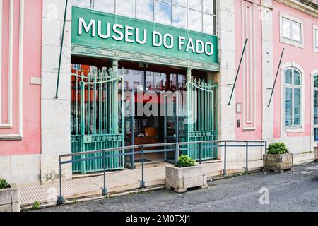 Gebäude des Fado-Museums in Alfama, Lissabon Stockfoto